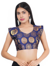 Sweetheart Neck Brocket Blue Women Blouse Default Title