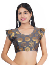 Sweetheart Neck Brocket Grey Women Blouse Default Title