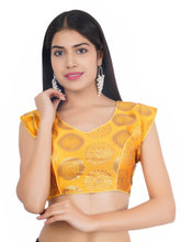 Sweetheart Neck Brocket Yellow Women Blouse Default Title