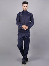 Shiv Naresh Men Navy and cyan blue |Racer| suit Tracksuit 418 XXL