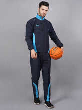 Shiv Naresh Men 422A NAVY/CYAN T.Z. Navy and cyan blue Ultra-boost tracksuit XXL