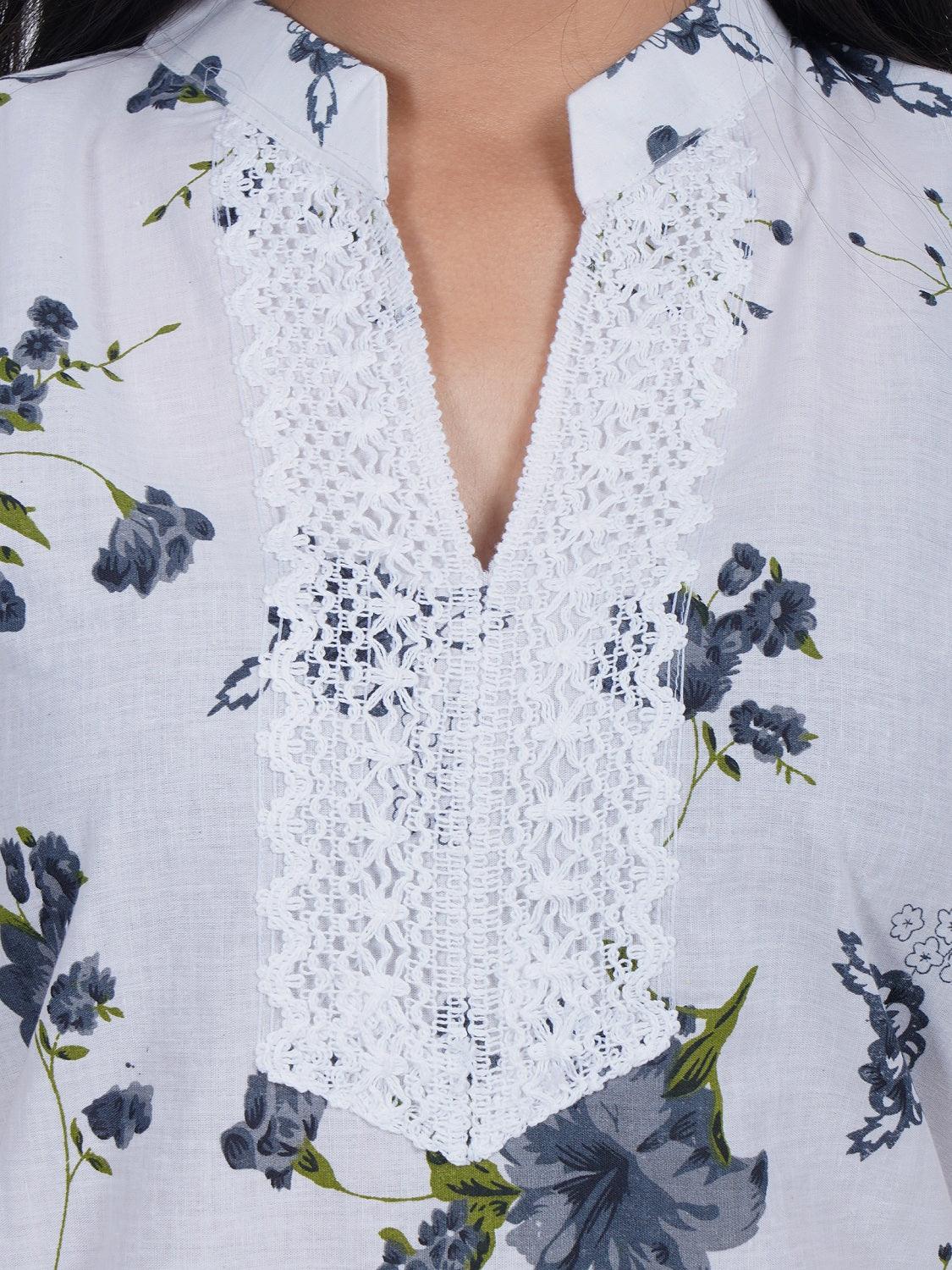 Trendzmy Women Yellow Grey Printed Straight Kurta Pack Of 2