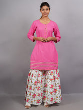 Women Pink Sharara Pure Cotton Default Title