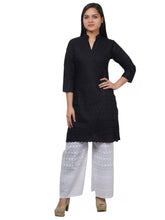 Women Black Kurta and Palazzo Set Pure Cotton XXXL