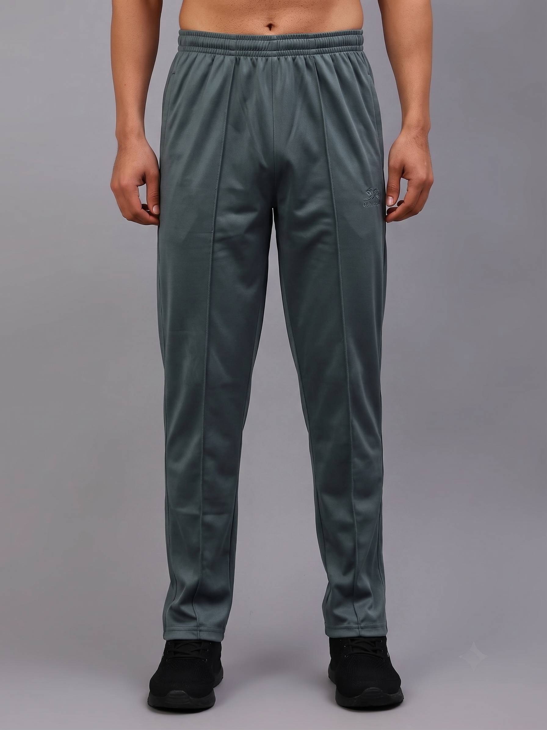 Shivnaresh Men's Light Grey TrenzPoly Track Pant - Premium Athletic Sportswear & Joggers