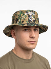Commando Embroidered Digital Camo Bucket Hat – Tactical Outdoor Sun Boonie Cap
