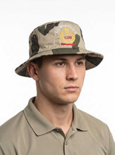 CISF All India Police Camouflage Boonie Hat – Tactical Wide-Brim Sun Protection Jungle Cap