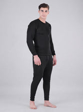 Men's Winter Thermal Top & Bottom Set | Full Sleeve Round Neck Warm Innerwear | Random Colour