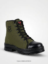 Original Tactical Combat Army Jungle Boot Oil Stain Trekking Riding Shoes Boots For Men (Green, Black)
