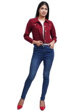 Full Sleeve Maroon Solid Women Jacket XXXL