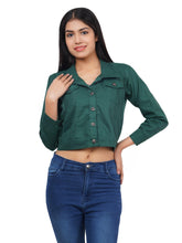 Full Sleeve Mungia Green Solid Women Jacket XXXL