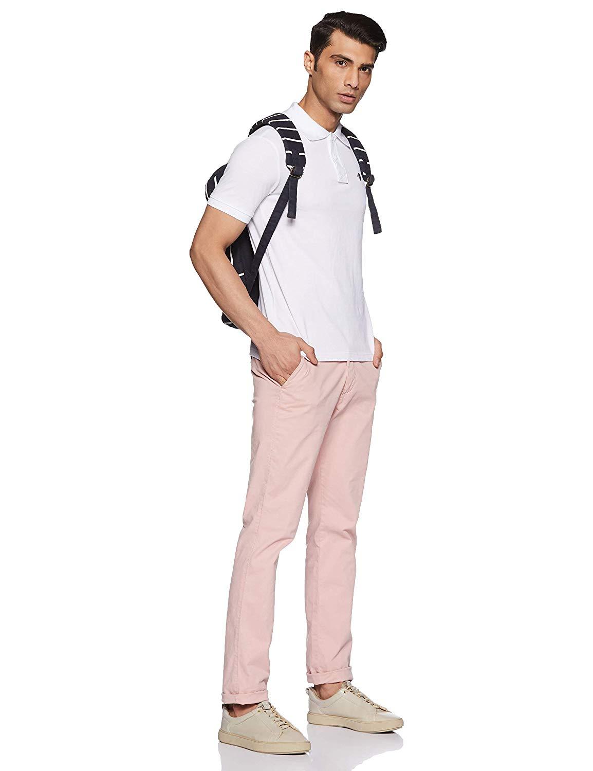 ONN Solid Men Polo Neck White T-Shirt