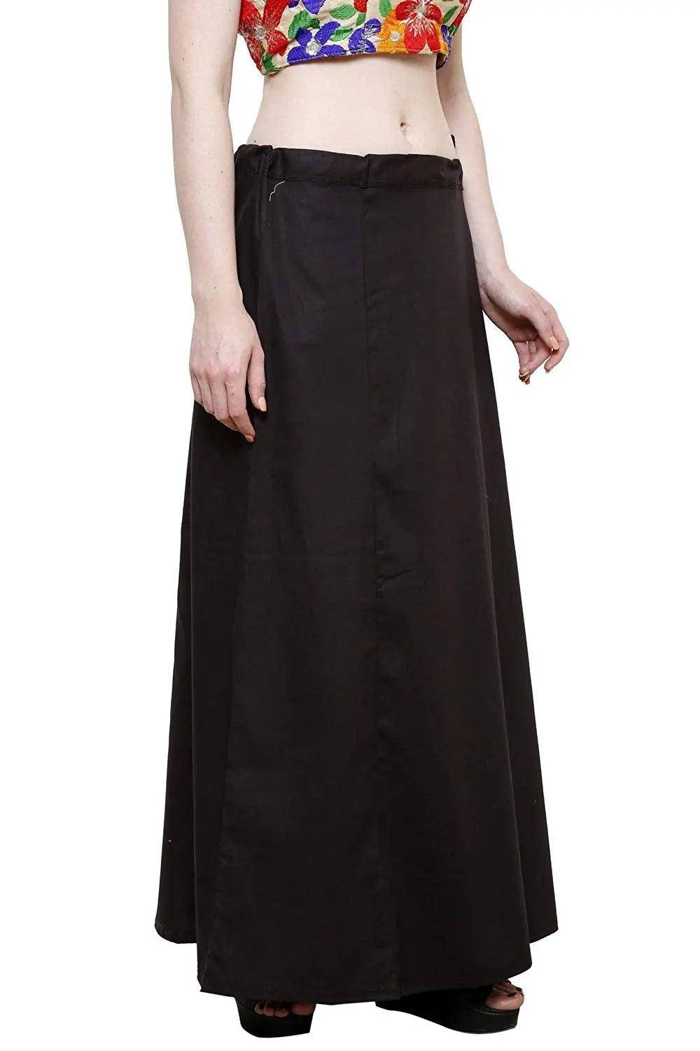 Clothing woman's Elegant Look Ethnic Wear Cotton Petticoat Multi (Pack of 5)