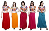 Clothing woman's Elegant Look Ethnic Wear Cotton Petticoat Multi (Pack of 5) Default Title