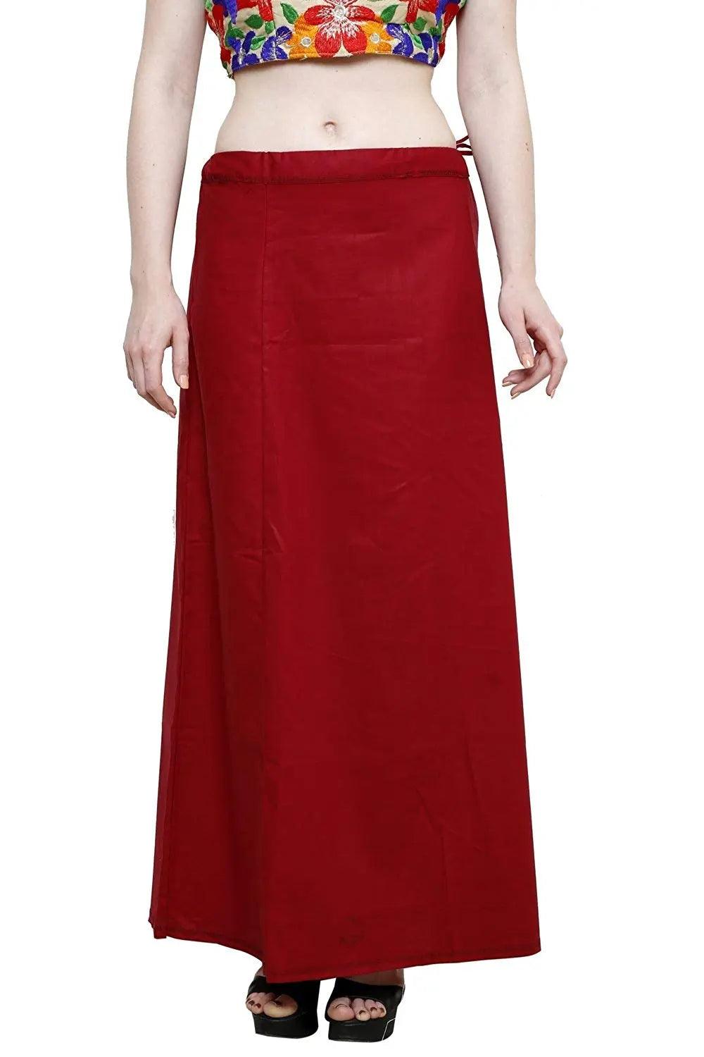 Clothing woman's Elegant Look Ethnic Wear Cotton Petticoat Multi (Pack of 5)
