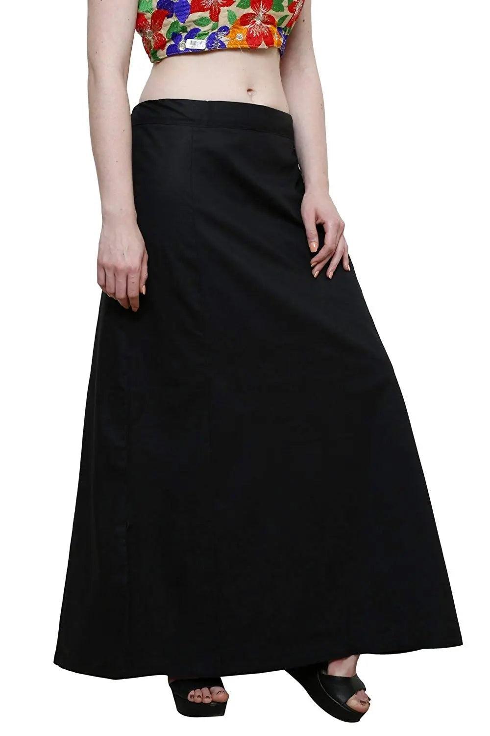 Clothing woman's Elegant Look Ethnic Wear Cotton Petticoat Multi (Pack of 5)