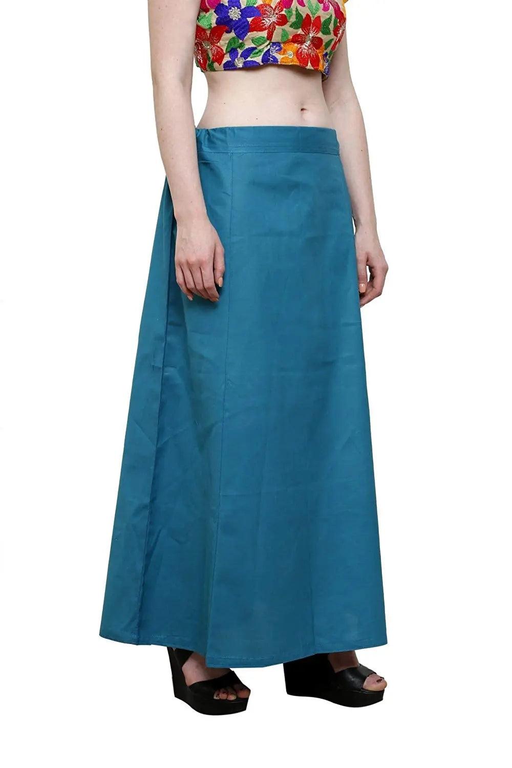 Clothing woman's Elegant Look Ethnic Wear Cotton Petticoat Multi (Pack of 5)