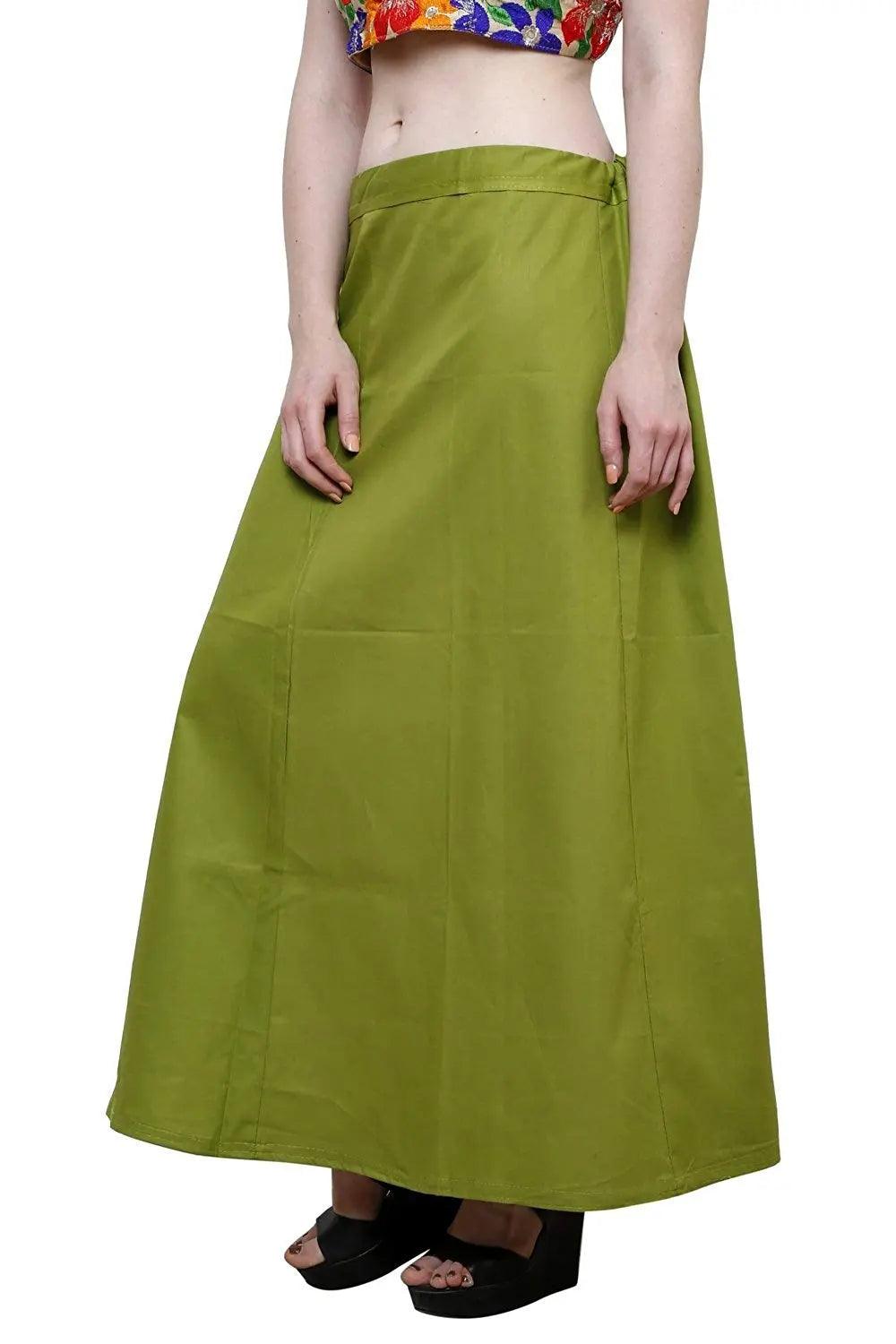 Clothing woman's Elegant Look Ethnic Wear Cotton Petticoat Multi (Pack of 5)