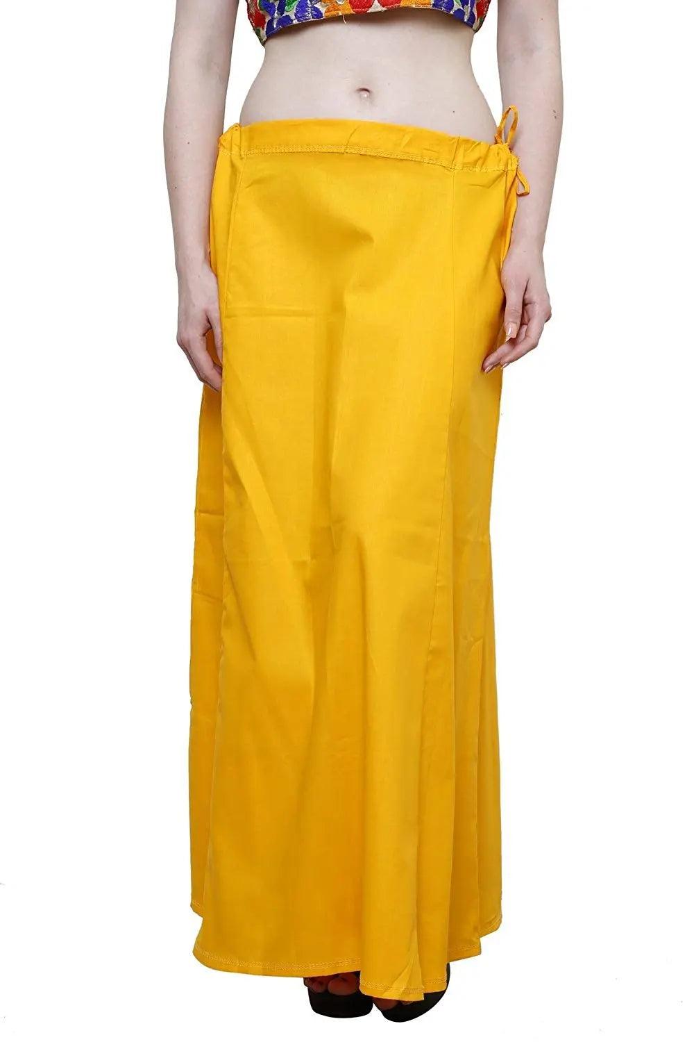 Clothing woman's Elegant Look Ethnic Wear Cotton Petticoat Multi (Pack of 5)