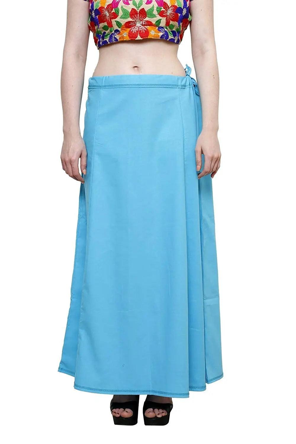 Clothing woman's Elegant Look Ethnic Wear Cotton Petticoat Multi (Pack of 5)