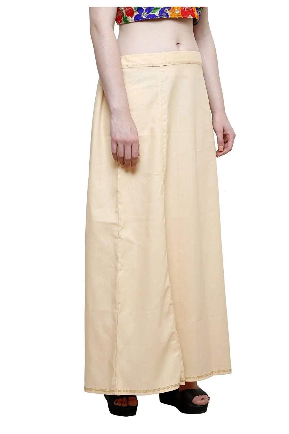 Clothing woman's Elegant Look Ethnic Wear Cotton Petticoat Multi (Pack of 5)