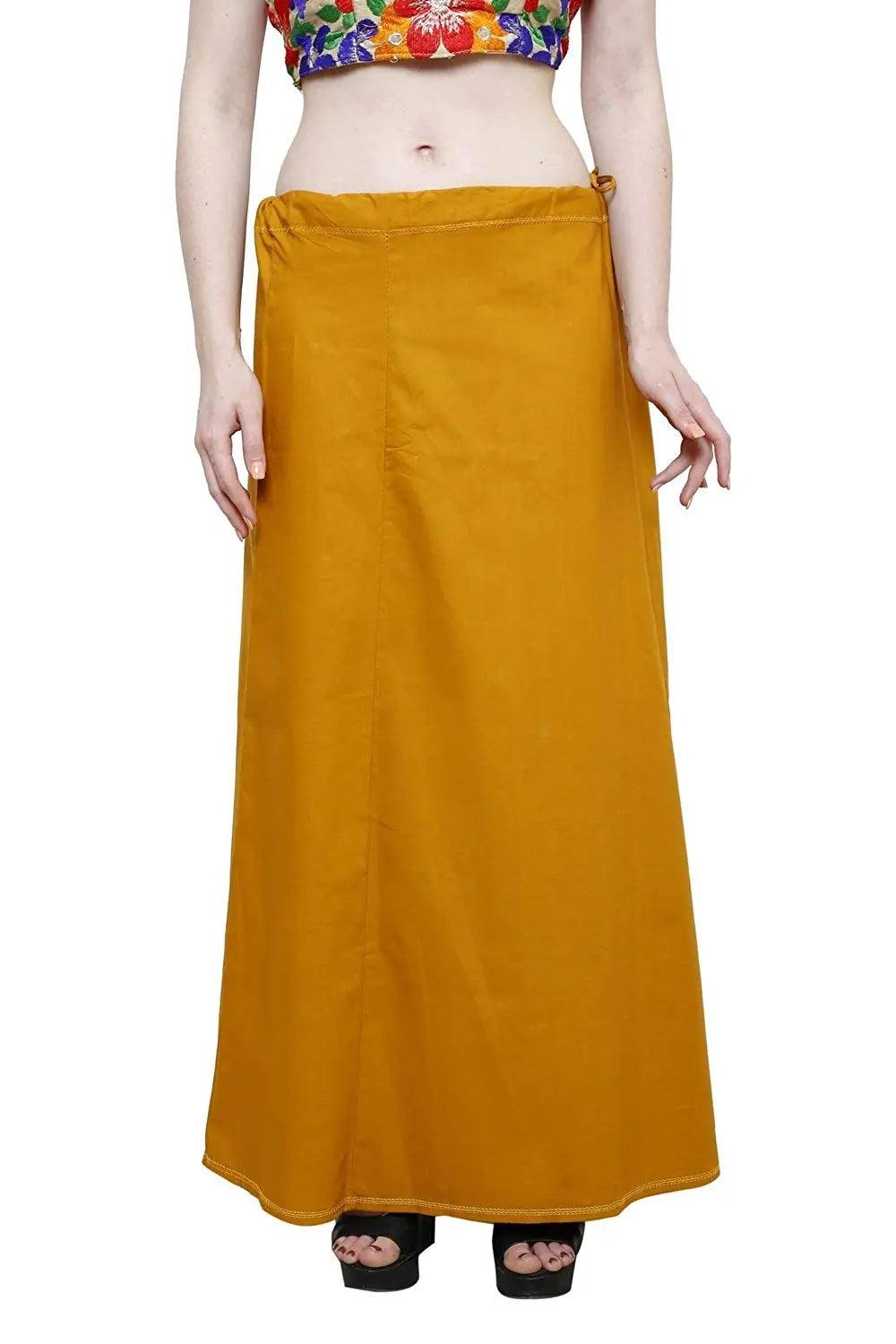 Clothing woman's Elegant Look Ethnic Wear Cotton Petticoat Multi (Pack of 5)