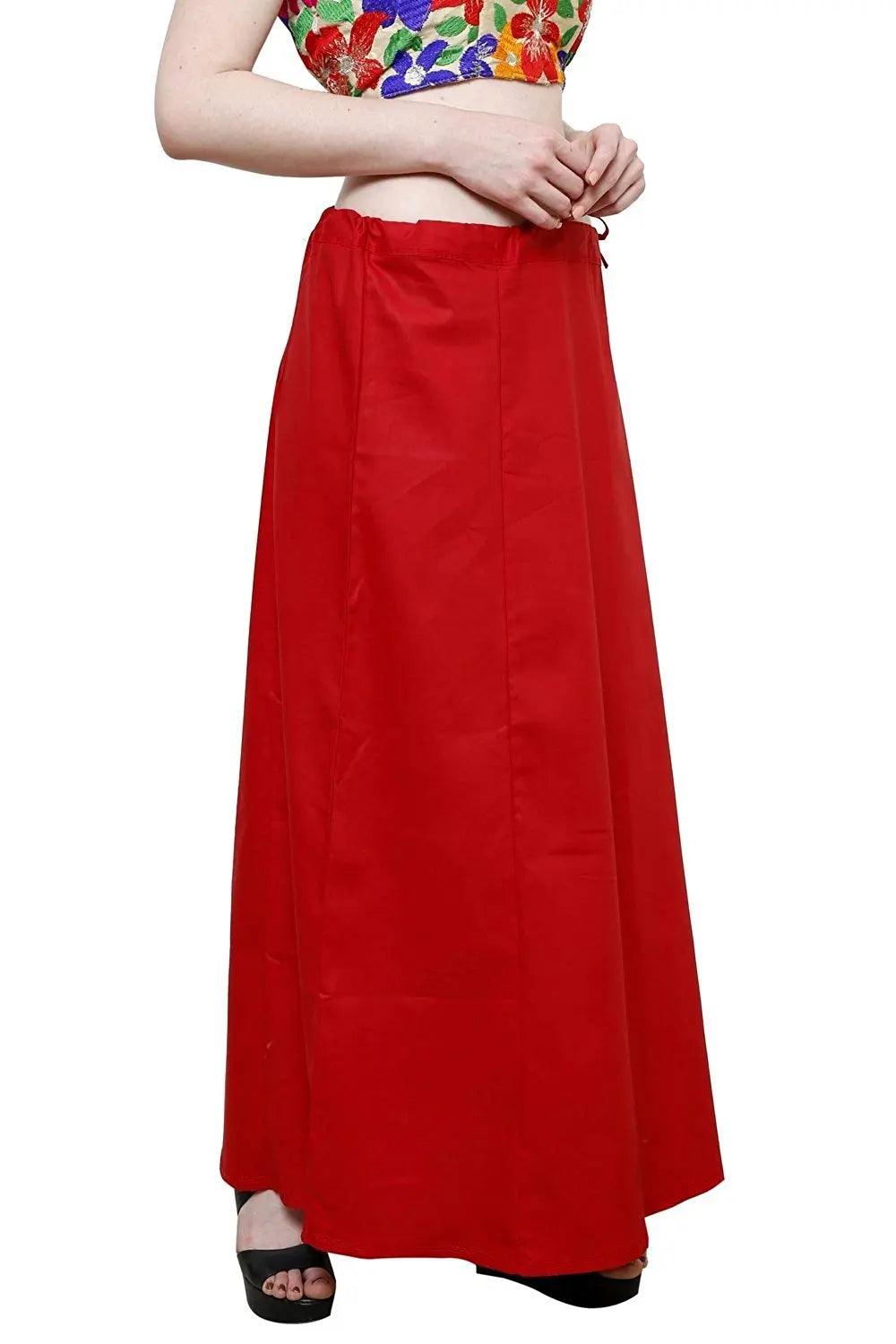Clothing woman's Elegant Look Ethnic Wear Cotton Petticoat Multi (Pack of 5)