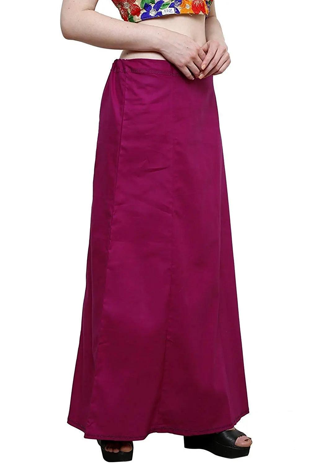 Clothing woman's Elegant Look Ethnic Wear Cotton Petticoat Multi (Pack of 5)