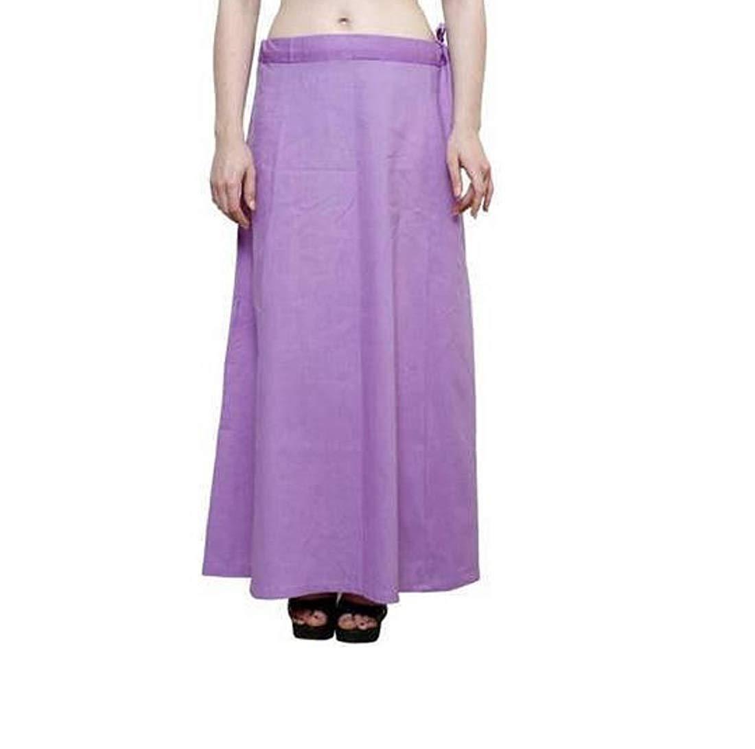 Clothing woman's Elegant Look Ethnic Wear Cotton Petticoat Purple Pack of 1 Default Title