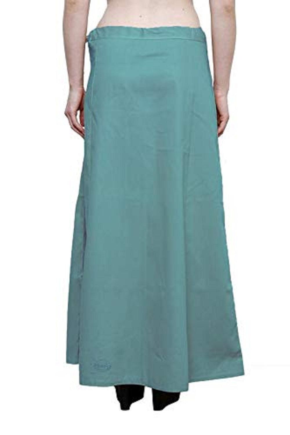 Clothing woman's Elegant Look Ethnic Wear Cotton Petticoat Blue Pack of 1