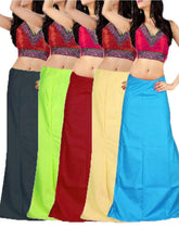 Clothing woman's Elegant Look Ethnic Wear Cotton Petticoat Multi (Pack of 5) Default Title