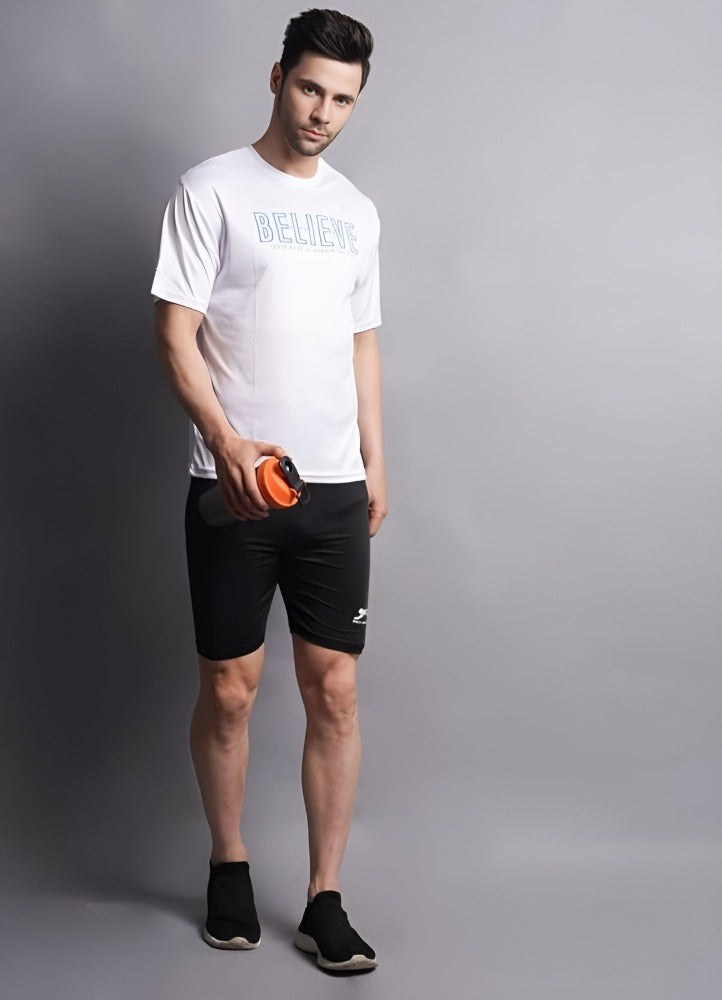 Shiv Naresh Men's Active Compression Half Tighty: Advanced Muscle Support & Quick-Dry Performance Training Shorts