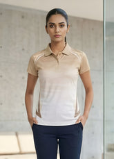Shiv Naresh Women’s Sports Polo T-Shirt|Beige | Premium Dry Fit Athletic Training & Running Wear