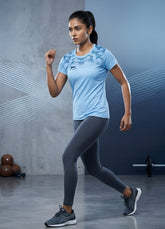 Shiv Naresh Girl's|Women'S Half Sublimation Sports T-Shirt | Quick Dry Polyester Gym & Running T-Shirt | Lightweight Athletic Training Tee