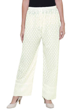 Woman's Cotton Chiken Plazzo Cream