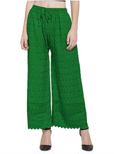 Woman's Cotton Chiken Plazzo Green Default Title