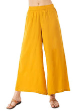 Woman's Rayon Plain Yellow Palazzo Default Title