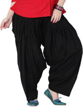 Cotton Solid Patiala Black Salwar Default Title