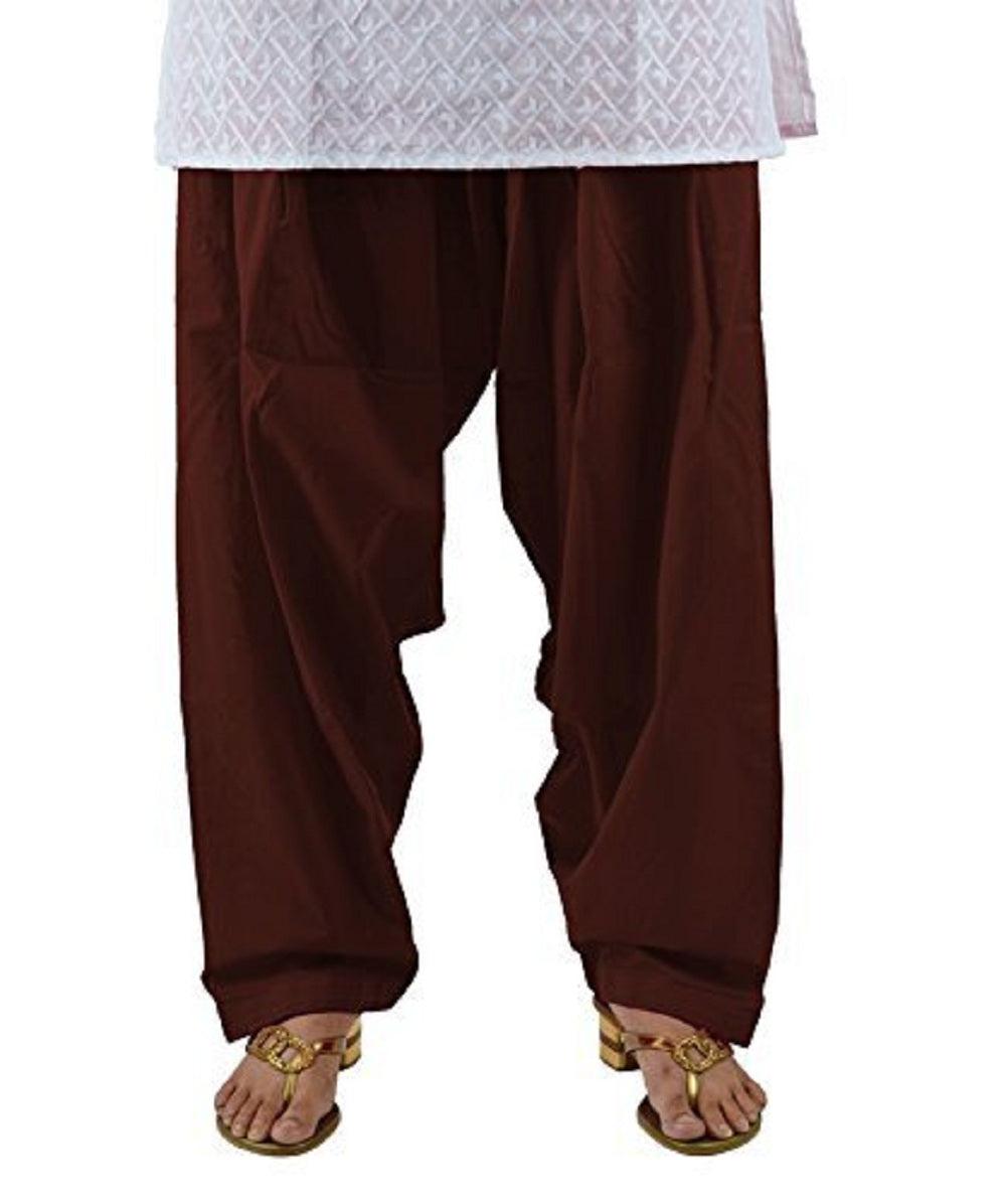 Cotton Solid Patiala Coffee Salwar Default Title