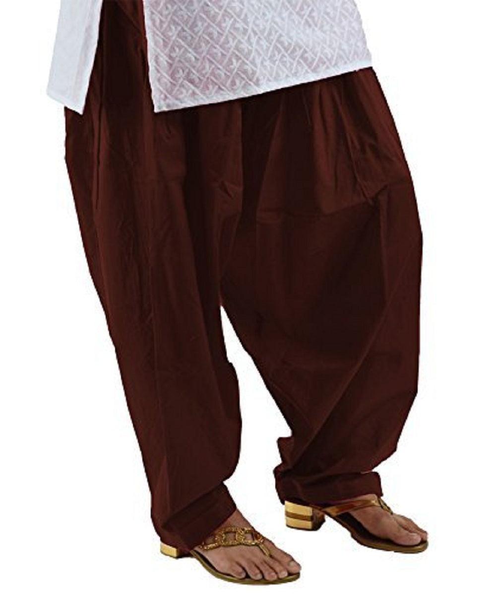 Cotton Solid Patiala Coffee Salwar