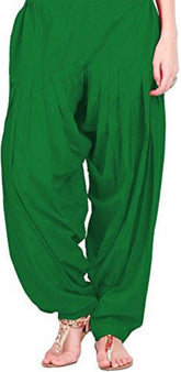 Cotton Solid Patiala Green Salwar Default Title