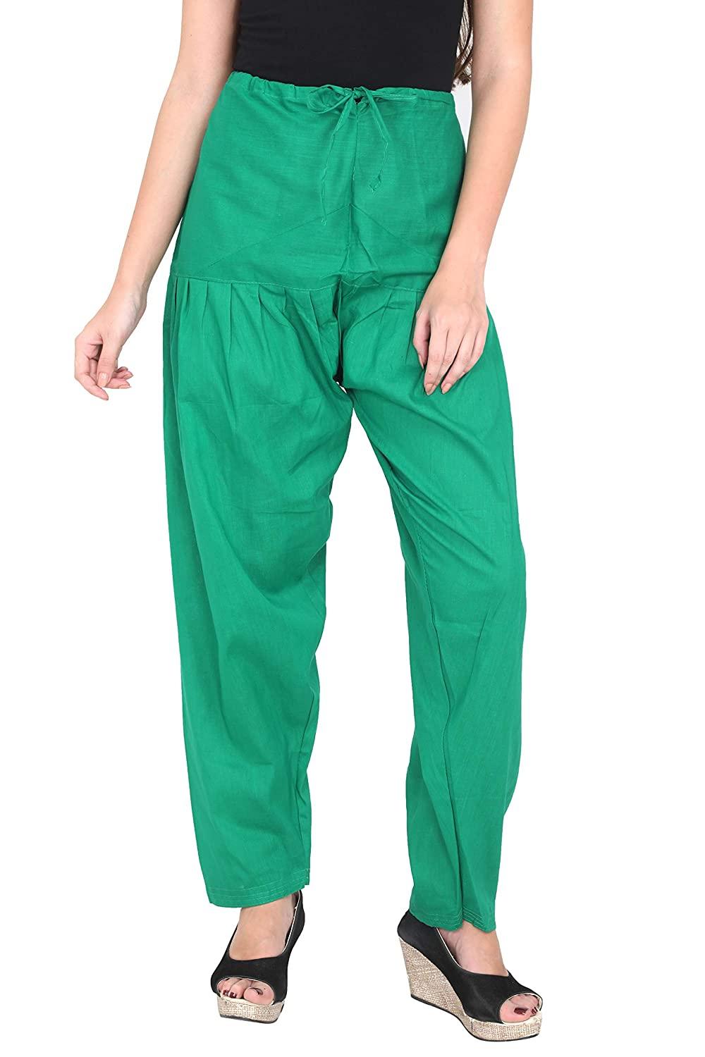 Cotton Solid Patiala Rama Green Salwar Default Title