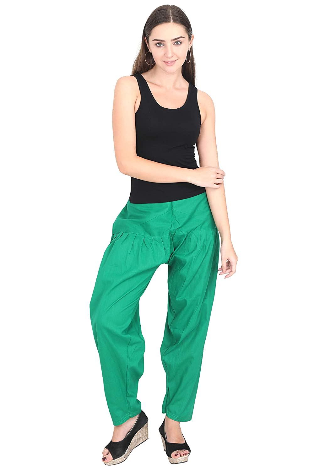 Cotton Solid Patiala Rama Green Salwar