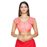 Designer Silk Work Gajri Women Blouse Gajri