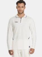 TYKA Align Full-Sleeve Cricket Top – Premium Off-White Match Jersey Off White