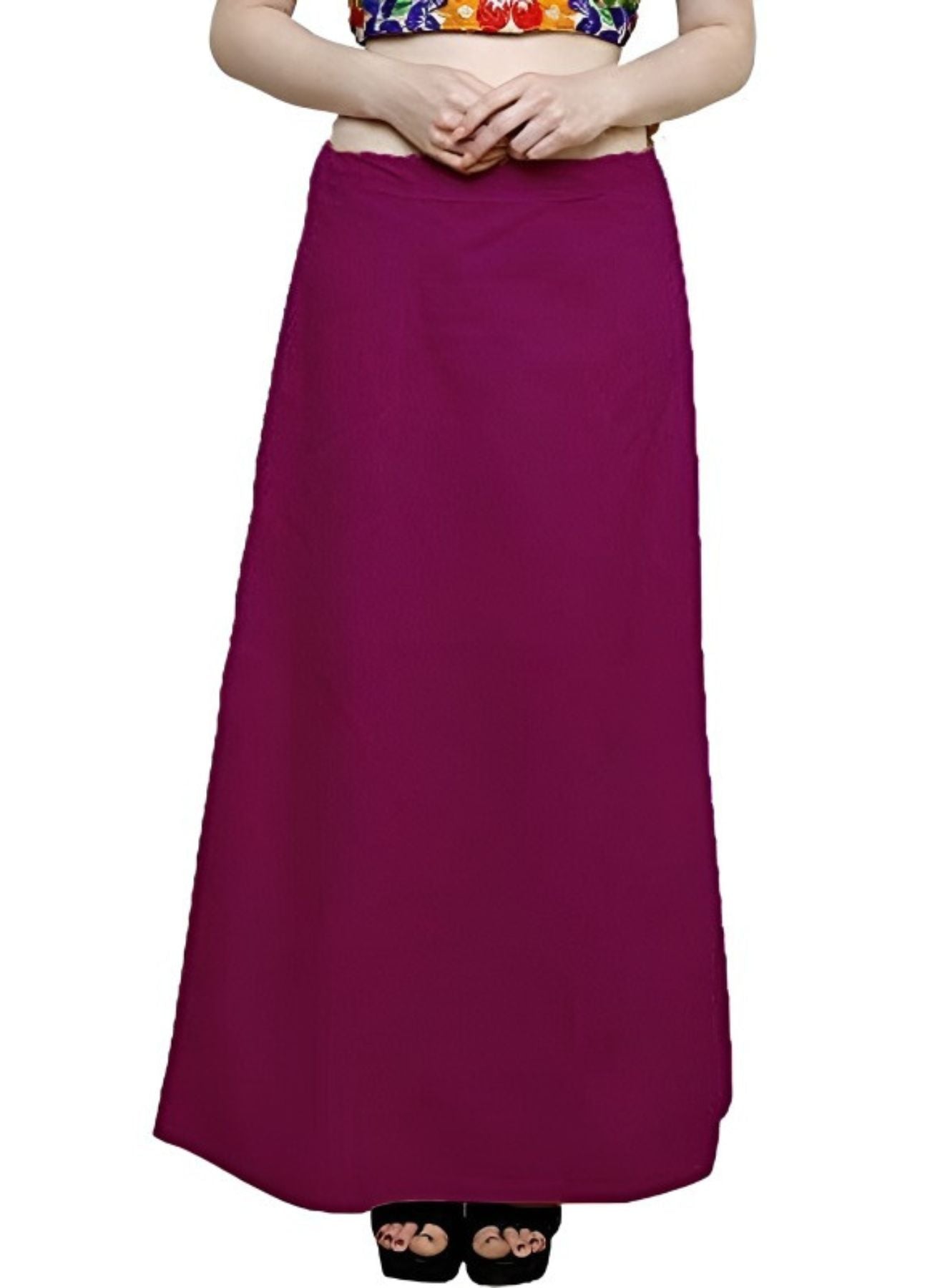 Clothing woman's Elegant Look Ethnic Wear Cotton Petticoat Magenta Pack of 1