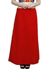 Clothing woman's Elegant Look Ethnic Wear Cotton Petticoat Red Pack of 1