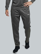 Tyka Men’s Grey Sports Track Pants | Slim Fit Running |Cricket |Training Joggers | Quick Dry Activewear Grey
