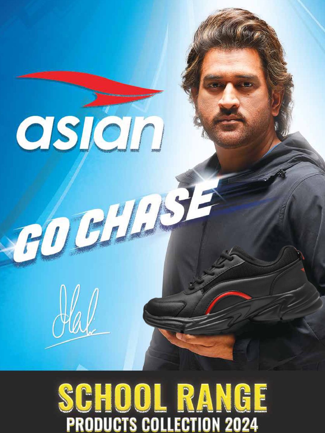 ASIAN Men's & Boys' Elegant 22 Black and Red Athletic Lace-Up Shoes.. GD Goenka School Shoes