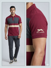SHIV-NARESH Men’s Color Block Polo T-Shirt – Maroon Maroon